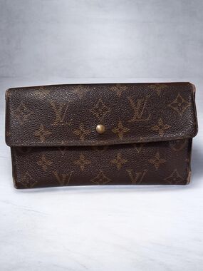 Louis Vuitton Brown Monogram Snap Wallet